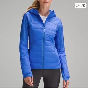 lululemon athletica Electric Blue Hooded Puffer Jacket